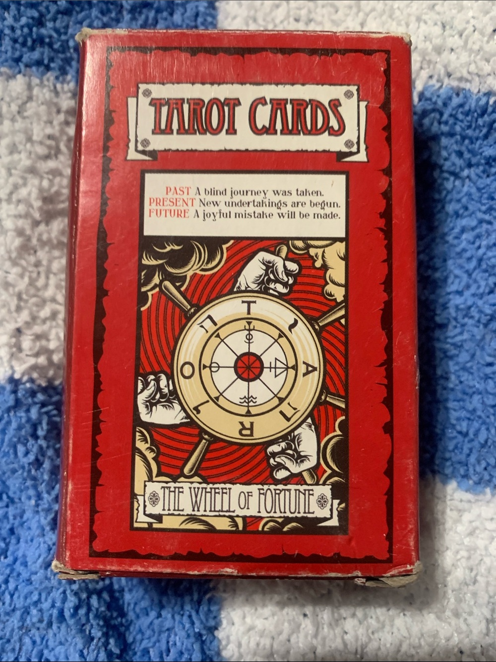 Tarot Cards Deck - Red Wheel of Fortune X
